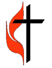 first united methodist church cross and flame logo
